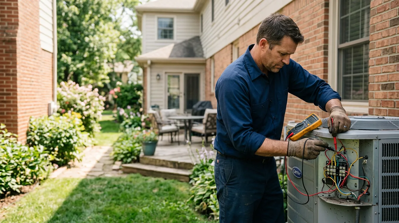HVAC technician working near Hallandale, FL